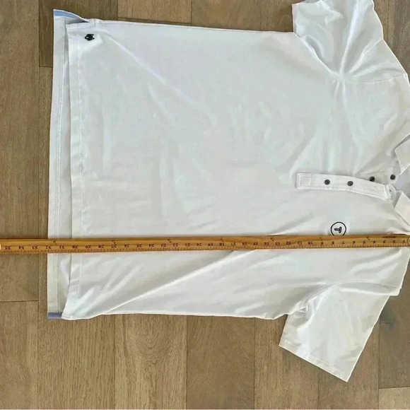Greyson Short Sleeve Polo Shirt White XL - Picture 6 of 7